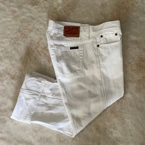 Lucky Brand Cropped white jeans
